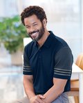 Striped Sleeve Polo