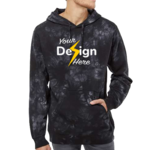 Unisex Midweight Tie-Dyed Hooded Sweatshirt