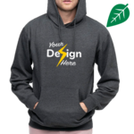 Unisex Heathered Fleece Pullover Hooded Sweatshirt