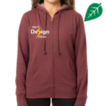Ladies' Heathered Full-Zip Hooded Sweatshirt