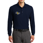 Long Sleeve Silk Touch Polo with Pocket